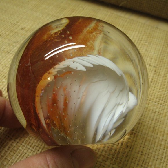 Art Glass Sphere Paper Weight - Picture 9 of 16